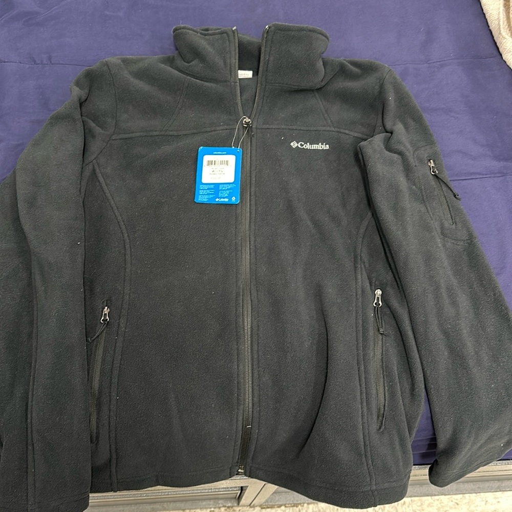 Columbia black fleece zip up